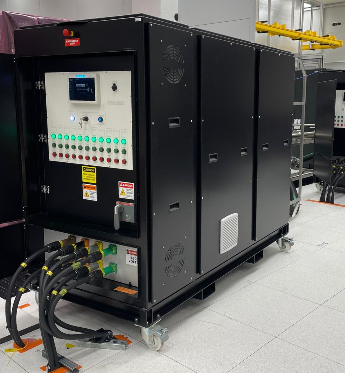 Powerload 500kW load bank with solid state switching